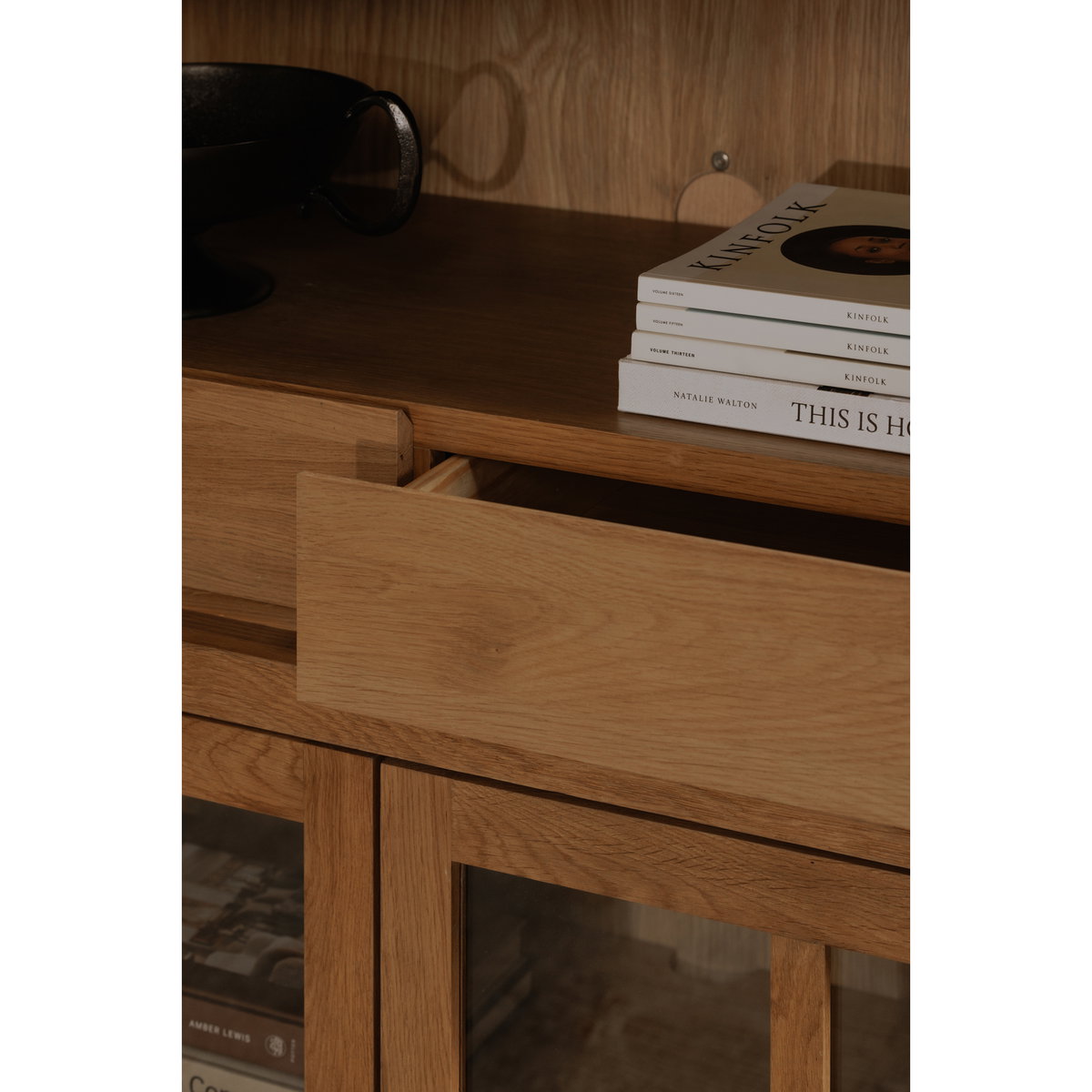 Raymond Tall Cabinet Natural, Cabinets & Sideboard by Moe's Home, 48" width x 83" height x 21" depth View 8