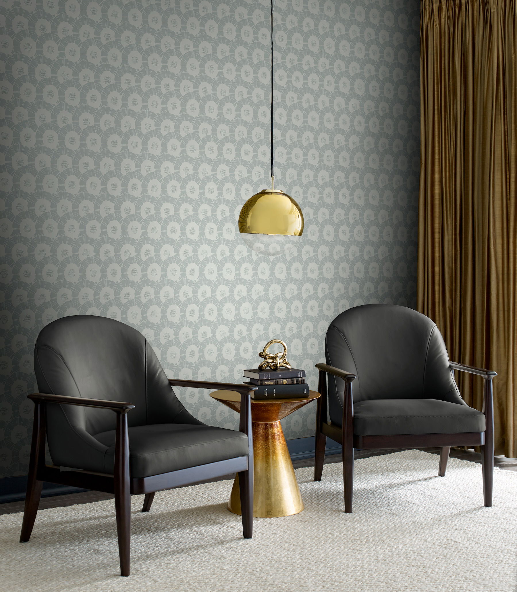 Coco Bloom Metallic Wallpaper large image 