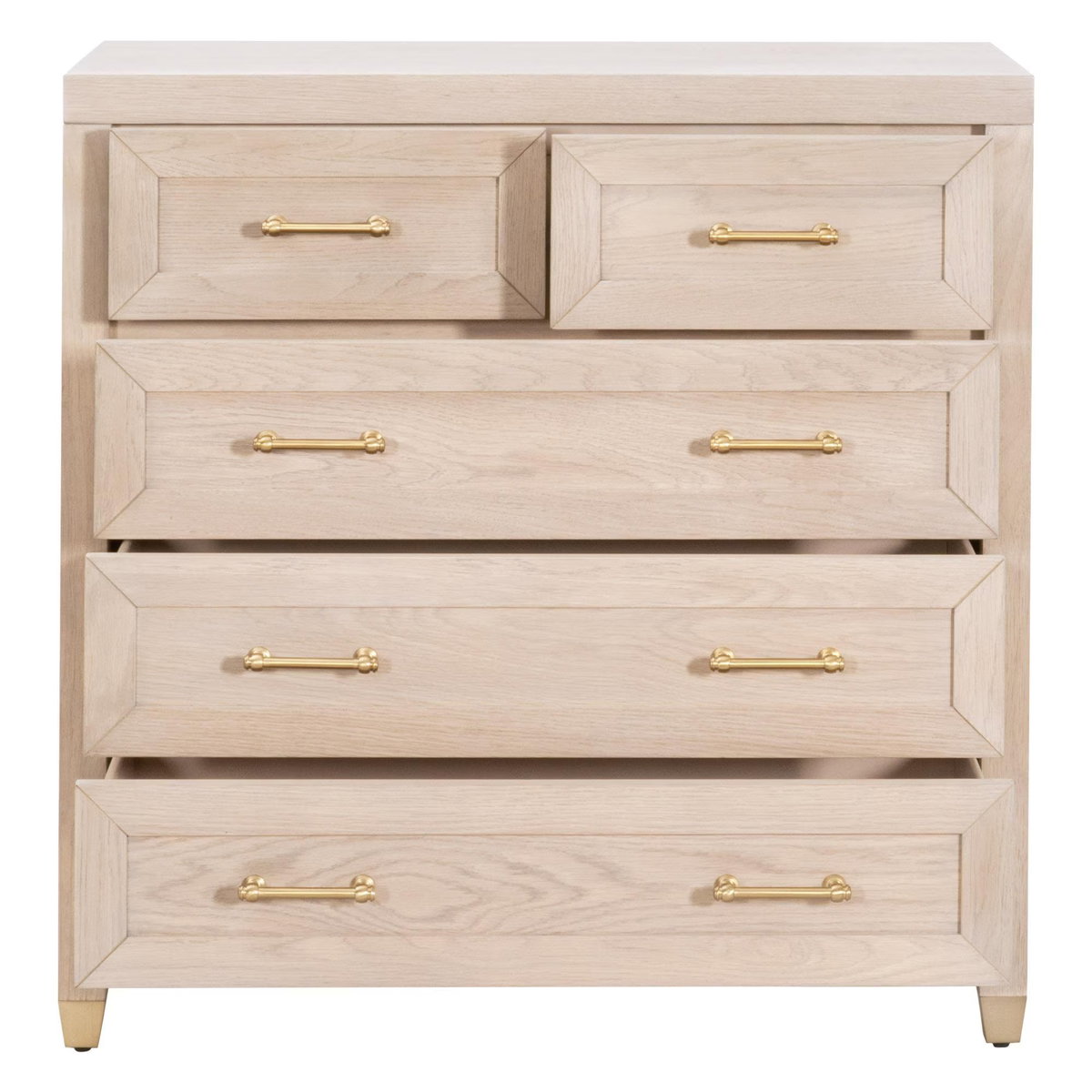Stella 5-Drawer High Chest, Dresser by Essentials for Living, 39.5" width x 40.25" height x 21.5" depth View 2