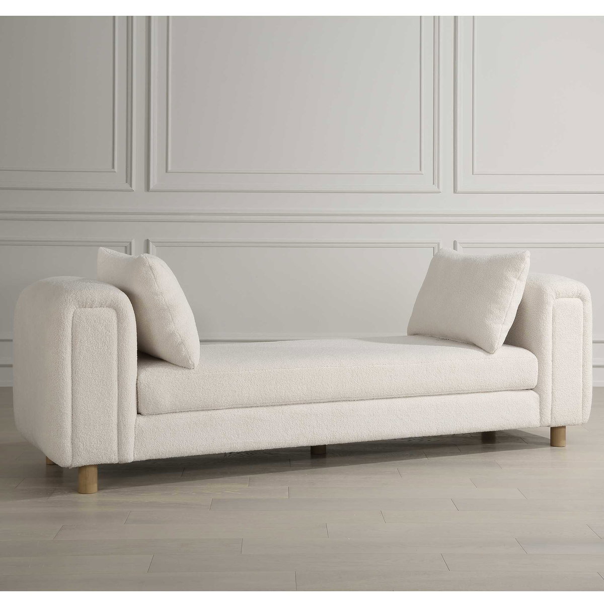Repose Oversized Ivory Bench, Benche by Uttermost, 90.5" width x 28.5" height x 26" depth View 4