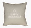 Happy Hannukah II Accent Pillow, Decorative Pillow by Surya, 18" length x 18" width thumbnail