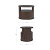 Tommy Nightstand Dark Brown, by Moe's Home, 26" width x 20.5" height x 20" depth thumbnail 9