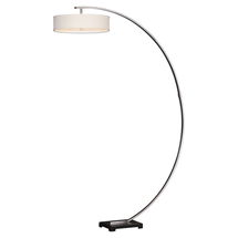 Online Designer Living Room Tagus Nickel Arc Floor Lamp