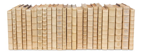 White Leather & Paper Books,S/24