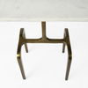 Preston  White Marble Top with Gold Metal Accent Table thumbnail 8