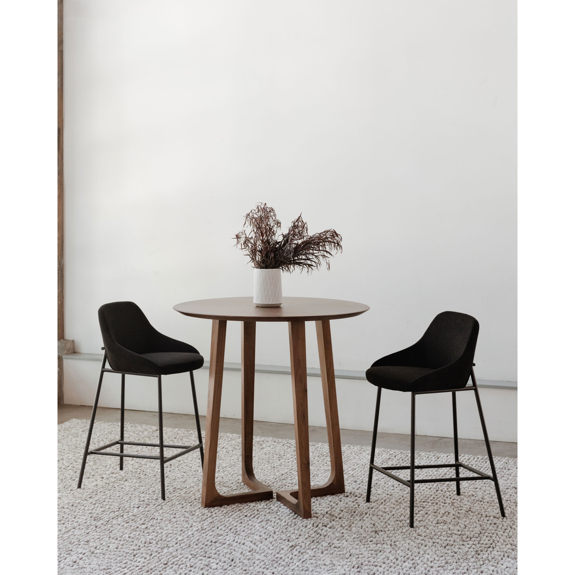 Shelby Counter Stool Black large image 