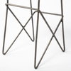Katniss Backless 30in Seat Bar Stool | Cream Fabric with Gold Metal, Counter & Bar Stool by Mercana, 16" length x 16" width x 30" height thumbnail 11