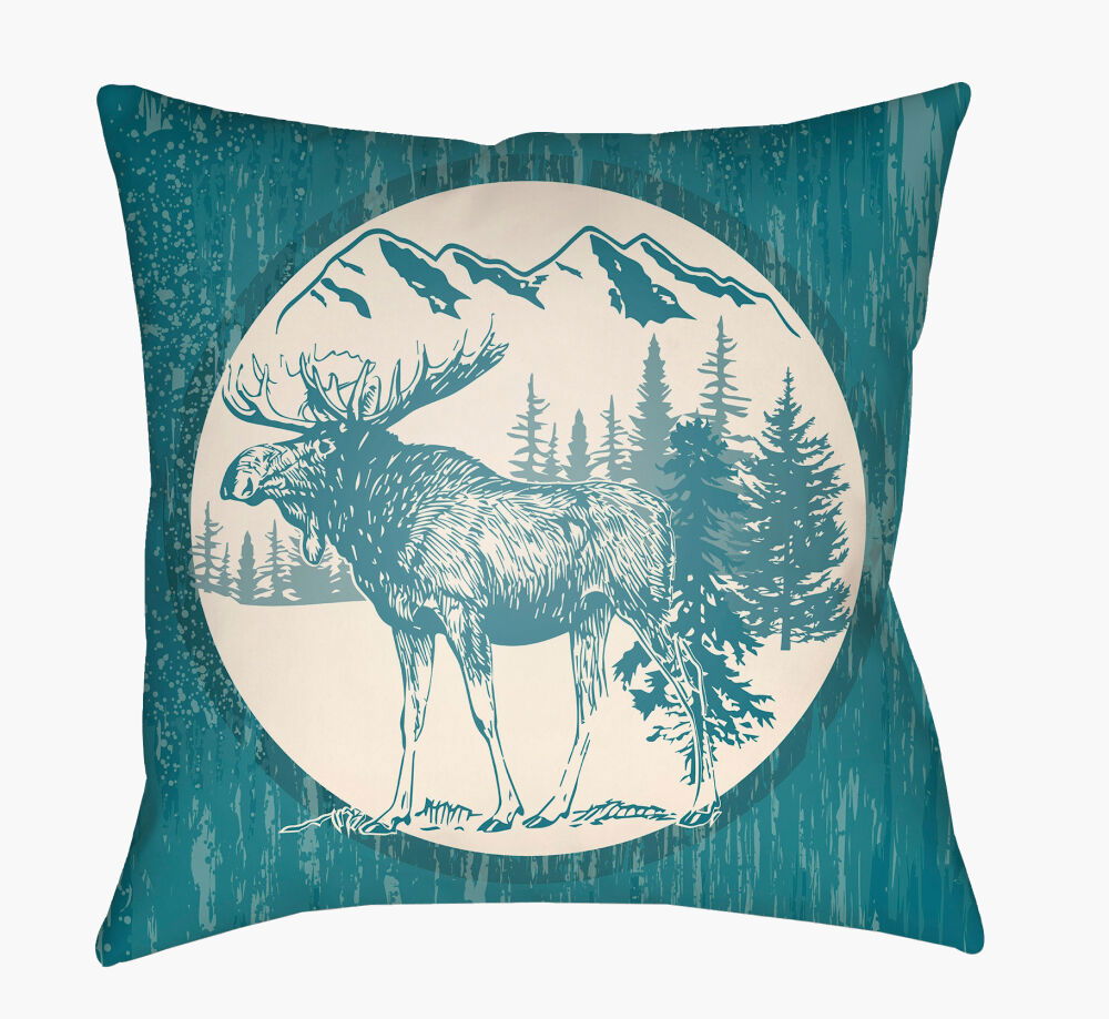 Lodge Cabin Accent Pillow, Decorative Pillow by Surya, 16" length x 16" width