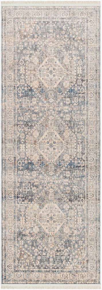 Chicago Machine Woven Rug, by Surya, 8'0.06" length x 2'9.86" width