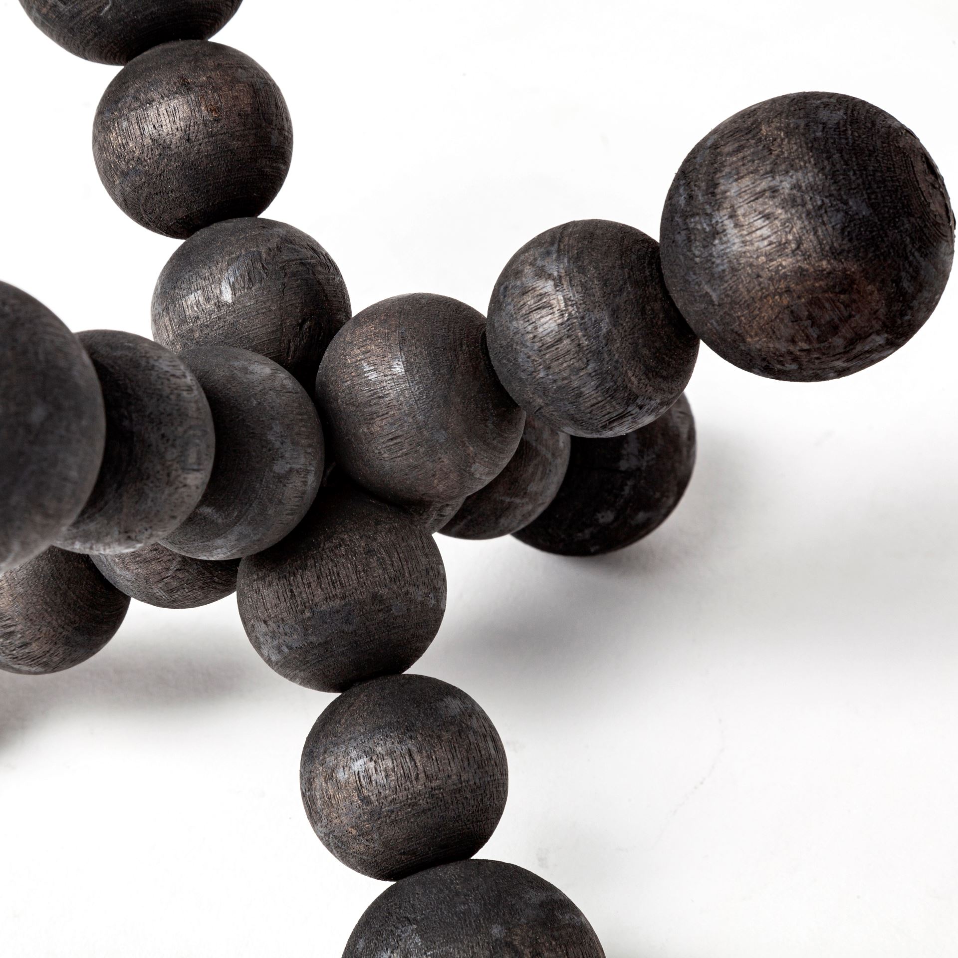 Carollan I (Small) 7L x 7W Black Geometric Wood Ball Jack large image 