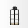 Gamfield  Medium Black Metal and Glass Lantern, Lighting by Mercana, 6.1" length x 6.1" width x 13.39" height thumbnail 6