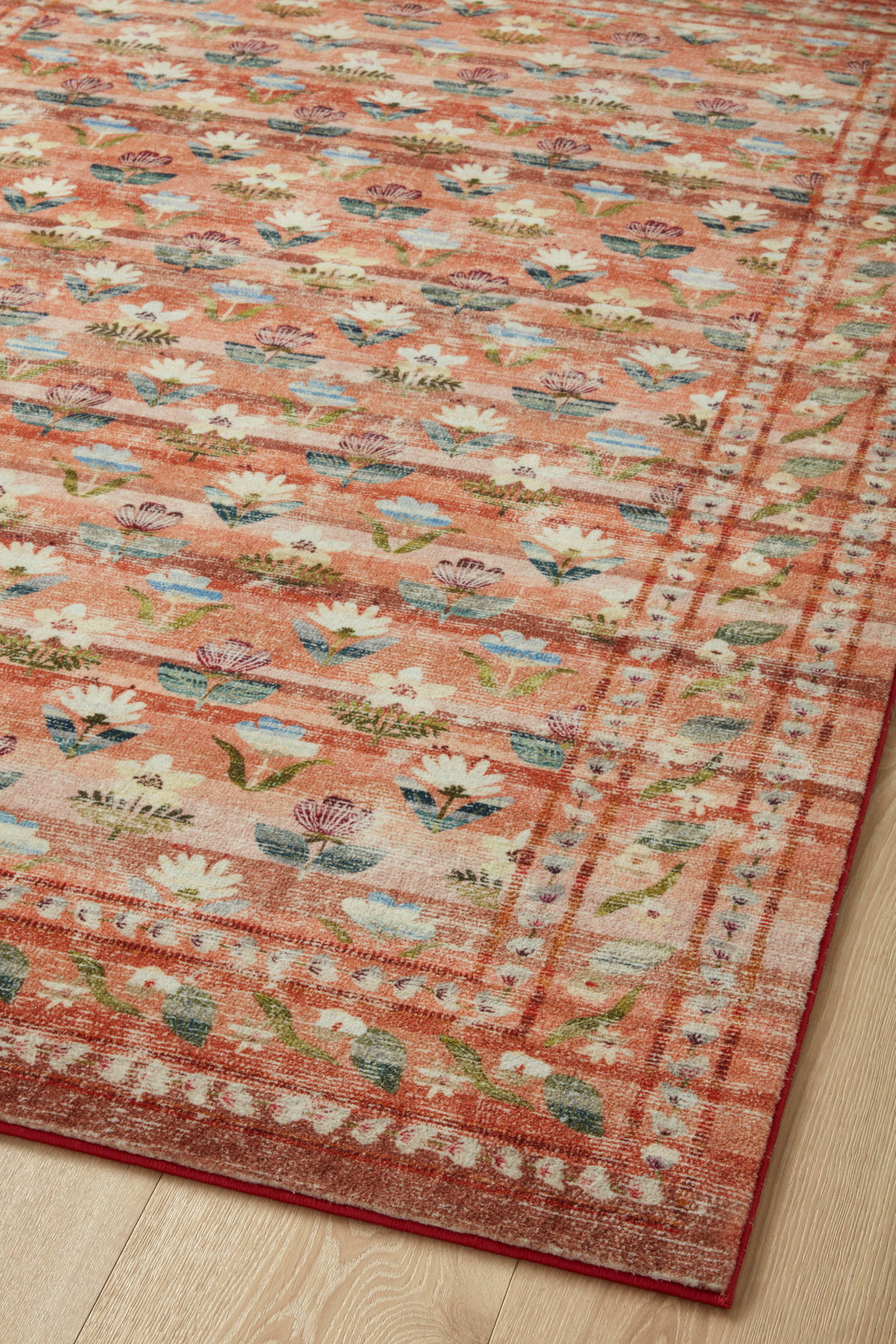 Rifle Paper Co. x Loloi Courtyard Rug, 2'6" length x 9'6" width View 9