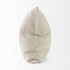 Enya 18x18 Beige and Cream Fabric Patterned Pillow Cover, Decorative Pillow by Mercana, 18" length x 18" width x 0.2" height thumbnail 5