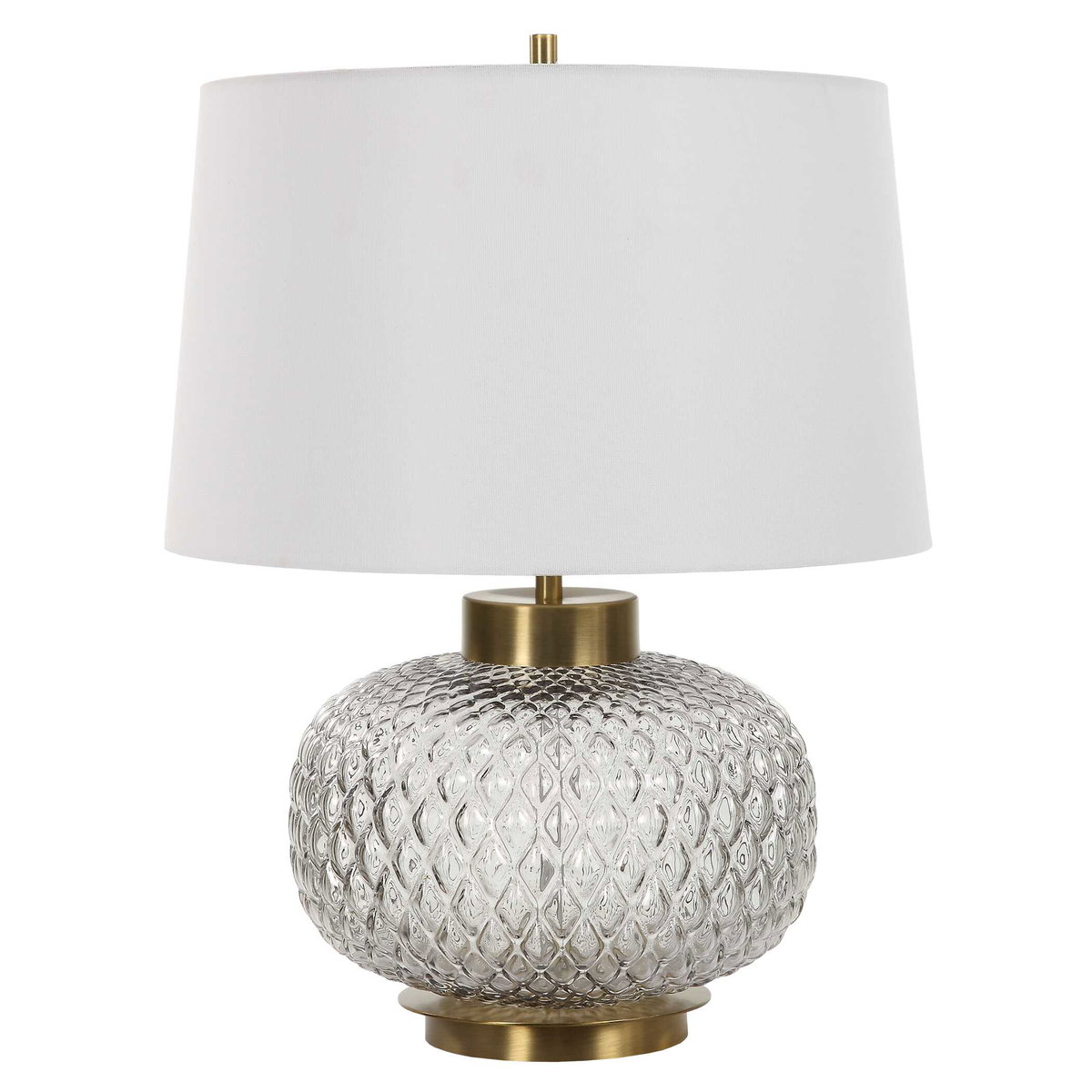 Estelle Glass Table Lamp, by Uttermost, 1'5" width x 1'10" height x 1'5" depth View 5