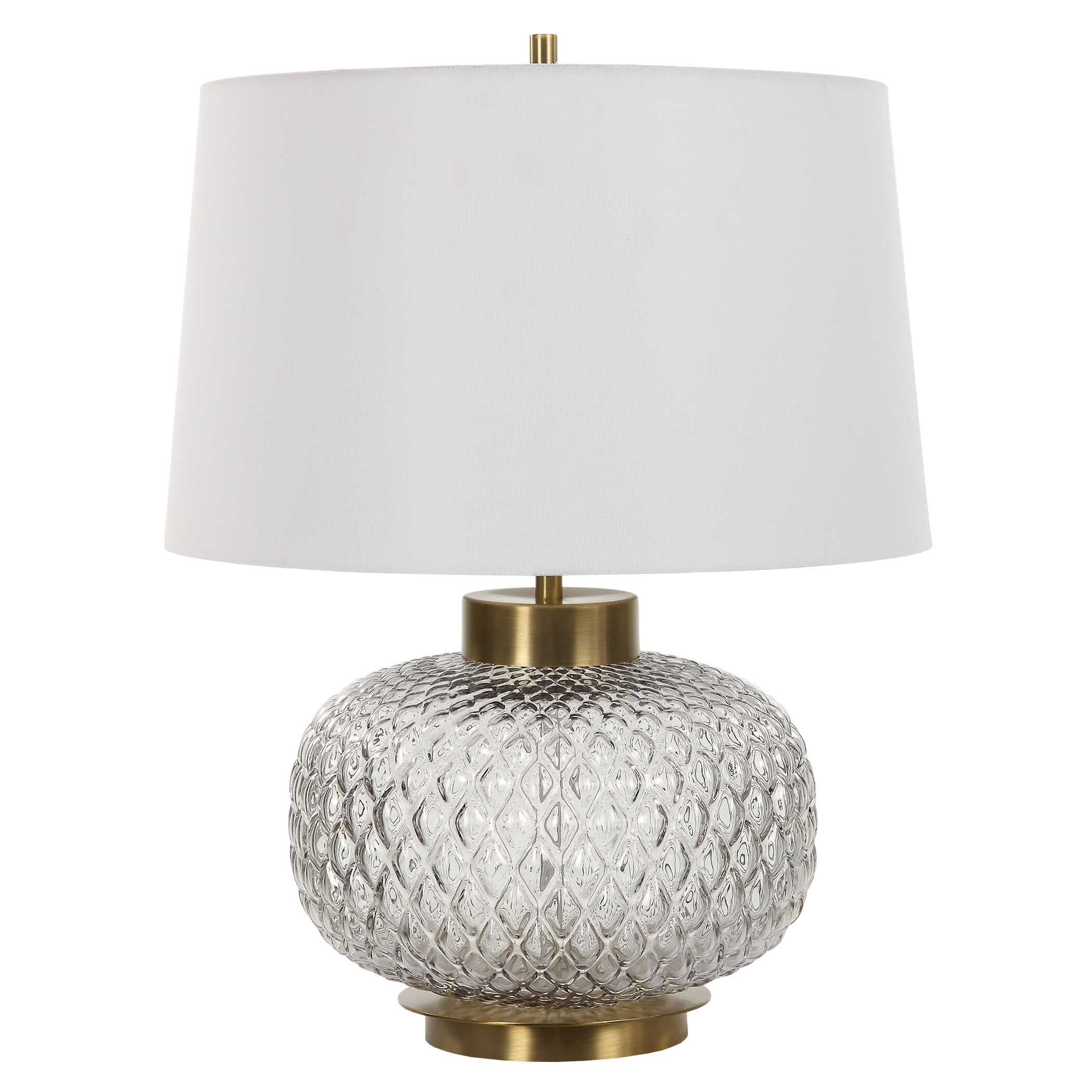 Estelle Glass Table Lamp, by Uttermost, 17" width x 22" height x 17" depth View 5