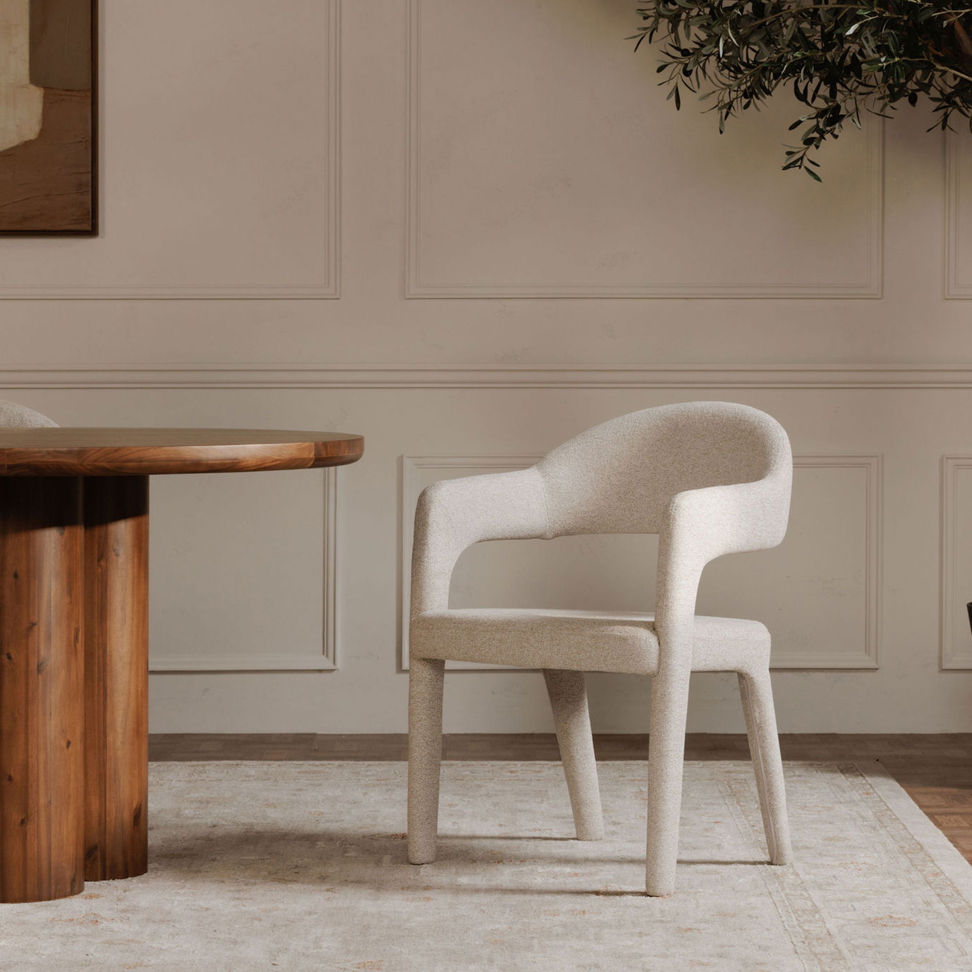 Martens Dining Chair Beige large image 