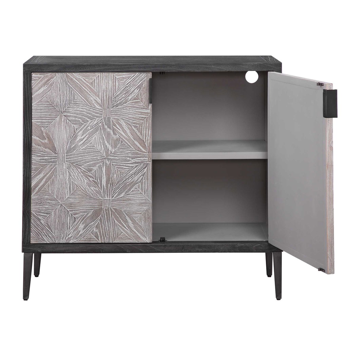 Laurentia 2 Door Accent Cabinet, Furniture by Uttermost, 36.6" width x 33.9" height x 14" depth View 6