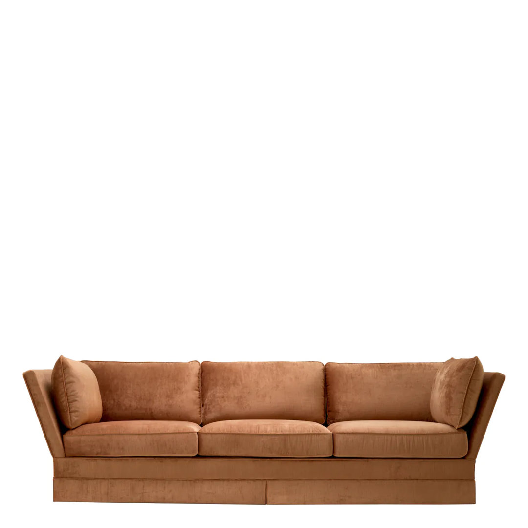 Met X Eichholtz Velvet Sofa, Sofas & Sectional by Eichholtz USA, 101.57" width x 28.35" height x 38.58" depth View 5