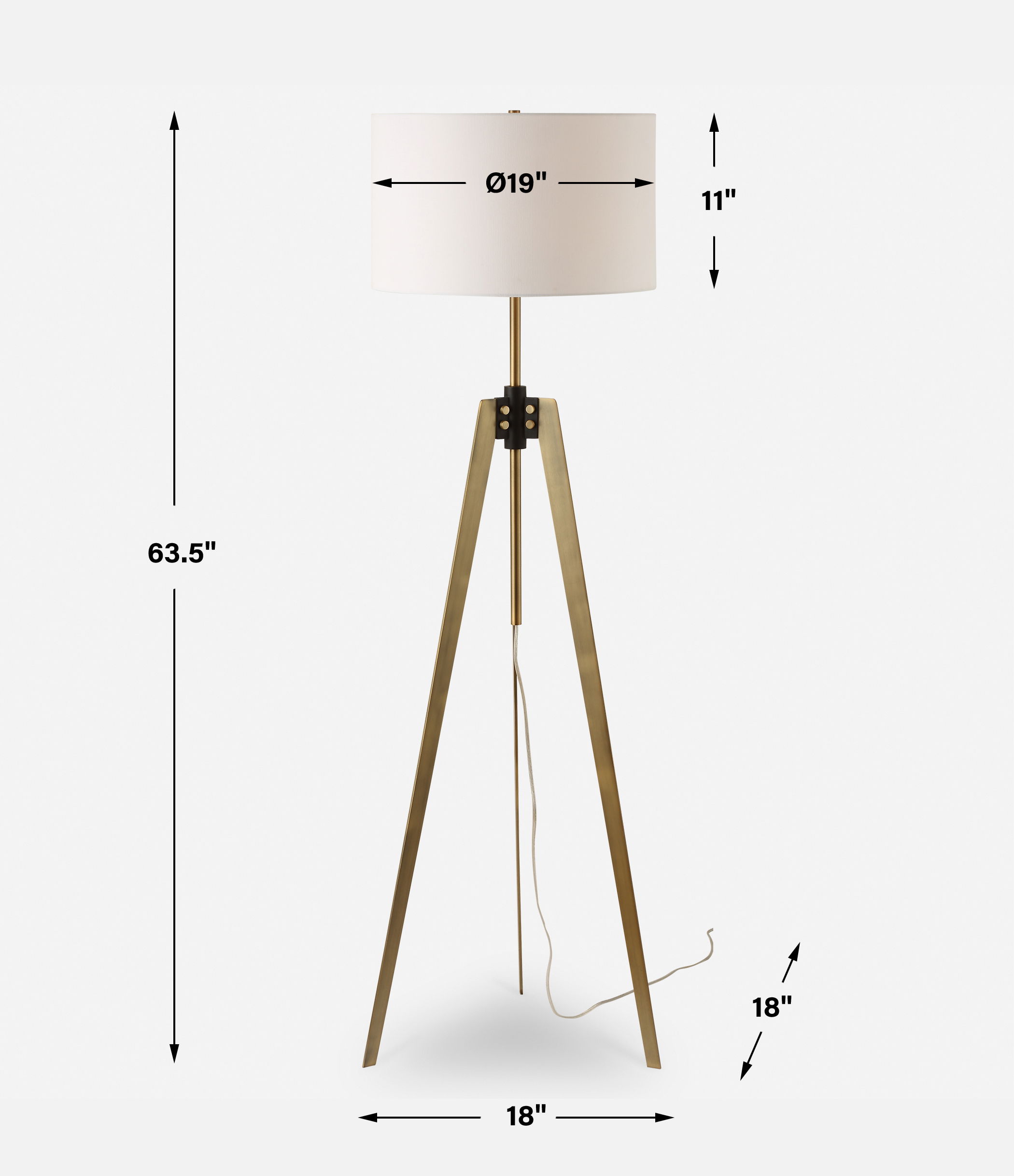 Anchorage Tri-pod Floor Lamp large image 