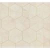 Hexagram Wood Veneer Off White Wallpaper thumbnail 0