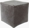 Cotton Velvet Pouf, Ottoman by Surya, 16" width x 16" height thumbnail