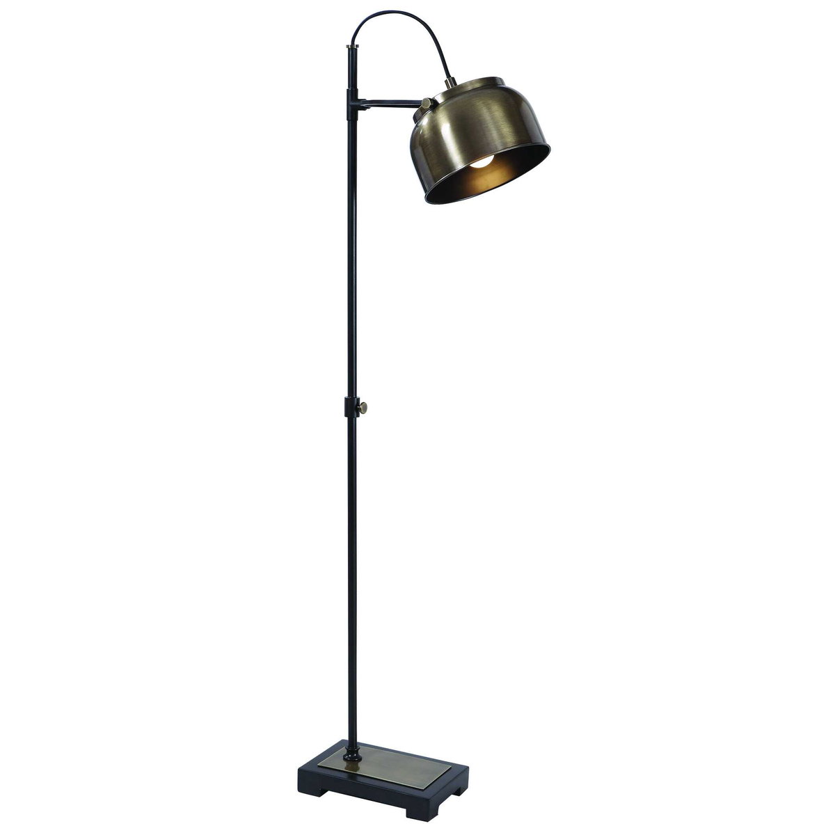 Bessemer Industrial Floor Lamp, by Uttermost, 10" width x 4'11" height x 1'6" depth View 1