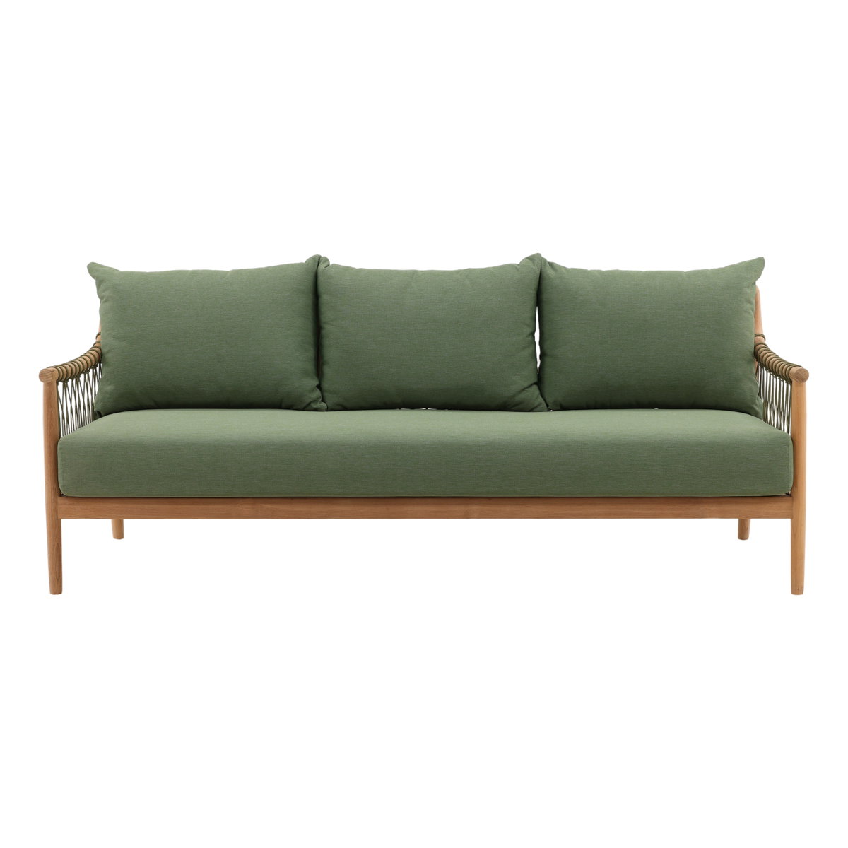 Tahoe Outdoor Sofa Green, Sofas & Sectional by Dovetail, 78.5" width x 33" height x 29.5" depth View 2