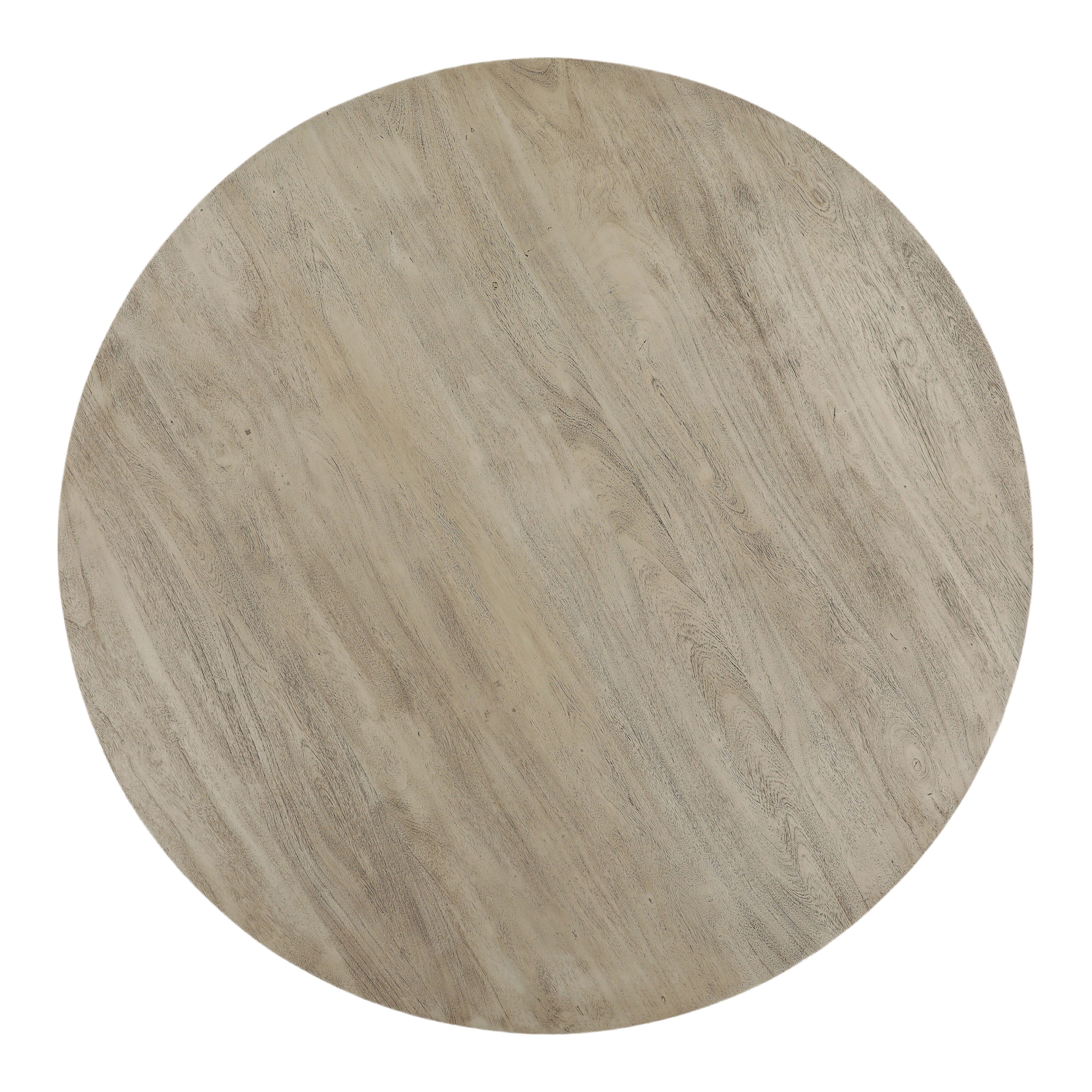 Colby Coffee Table Weathered Natural, by Dovetail, 55" width x 16" height x 55" diameter x 55" depth View 3