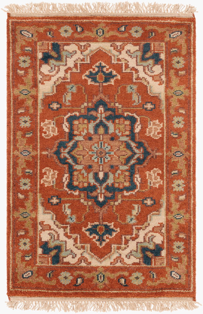 Zeus Handmade Rug, by Surya, 3' length x 2' width
