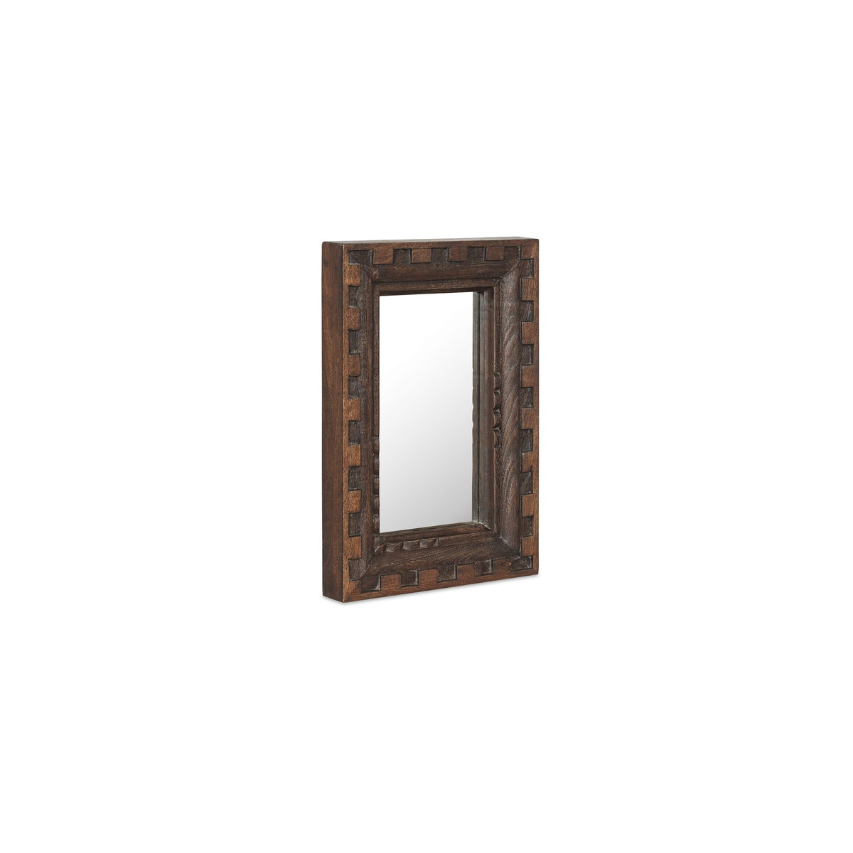 Holland Mirror Small Brown, by Moe's Home, 12" width x 18" height x 2" depth View 2