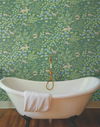 Woodland Floral Meadow Green Peel & Stick Wallpaper thumbnail 1