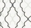 Double Damask White & Black Wallpaper, by York Wall, 27' length x 2'3" width x 0.02" depth thumbnail 1
