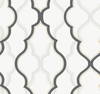 Double Damask White & Black Wallpaper, by York Wall, 27' length x 2'3" width x 0.02" depth thumbnail