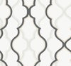 Double Damask White & Black Wallpaper, by York Wall, 27' length x 2'3" width x 0.02" depth thumbnail