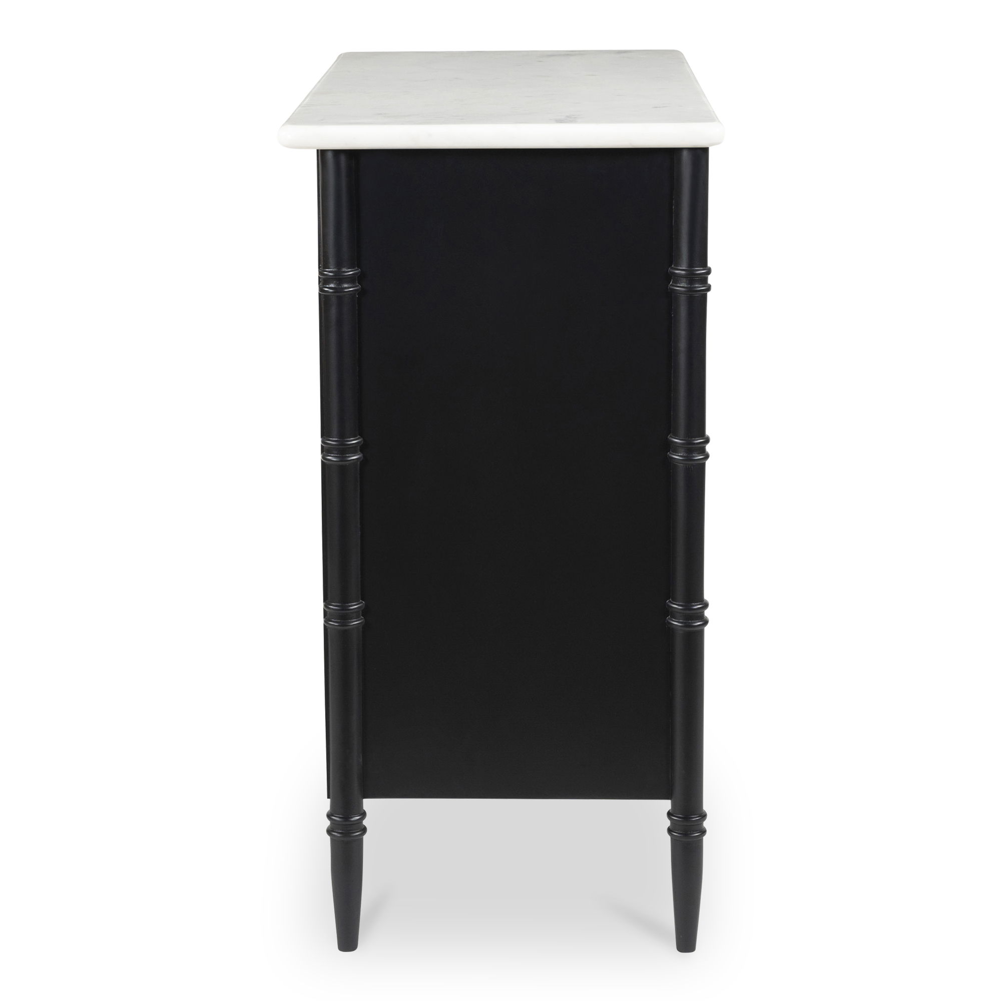 Eleanor 5 Drawer Chest Black, Dresser by Moe's Home, 40" width x 39.5" height x 20" depth View 8