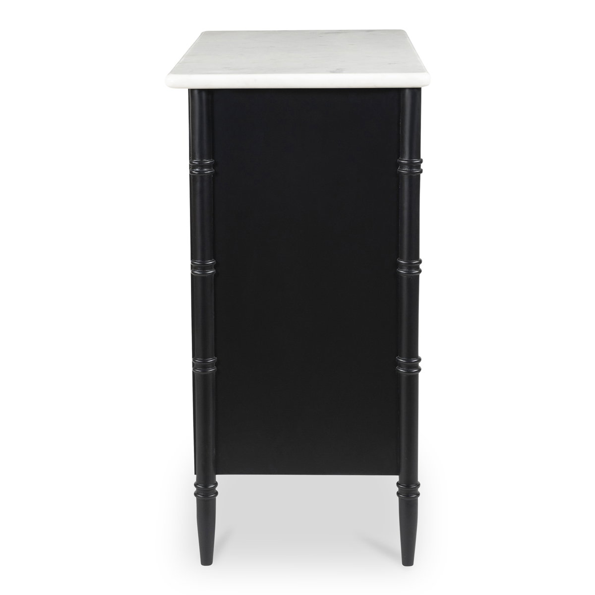 Eleanor 5 Drawer Chest Black, Dresser by Moe's Home, 40" width x 39.5" height x 20" depth View 8