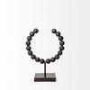 Tulane I (Small) 9L x 5W Black Beaded Broken Sphere Decorative Object thumbnail 3
