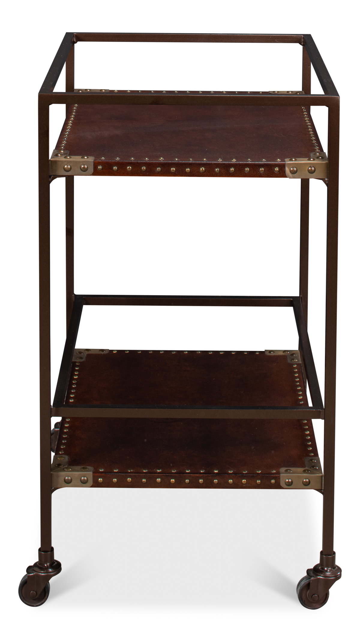 Trolley Side Table, by Sarreid, 1'2" length x 1'6" width x 2'1" height View 5