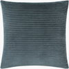 Cotton Velvet Stripes Accent Pillow, Decorative Pillow by Surya, 20" length x 20" width thumbnail