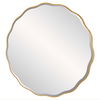 Aneta Large Gold Round Mirror thumbnail 4