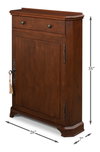Dante Hall Cabinet  Walnut, by Sarreid, 7" length x 2'2" width x 2'11" height thumbnail 12