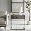 Armistead Walnut Side Table, Side & End Table by Uttermost, 25" width x 25" height x 18" depth thumbnail 2