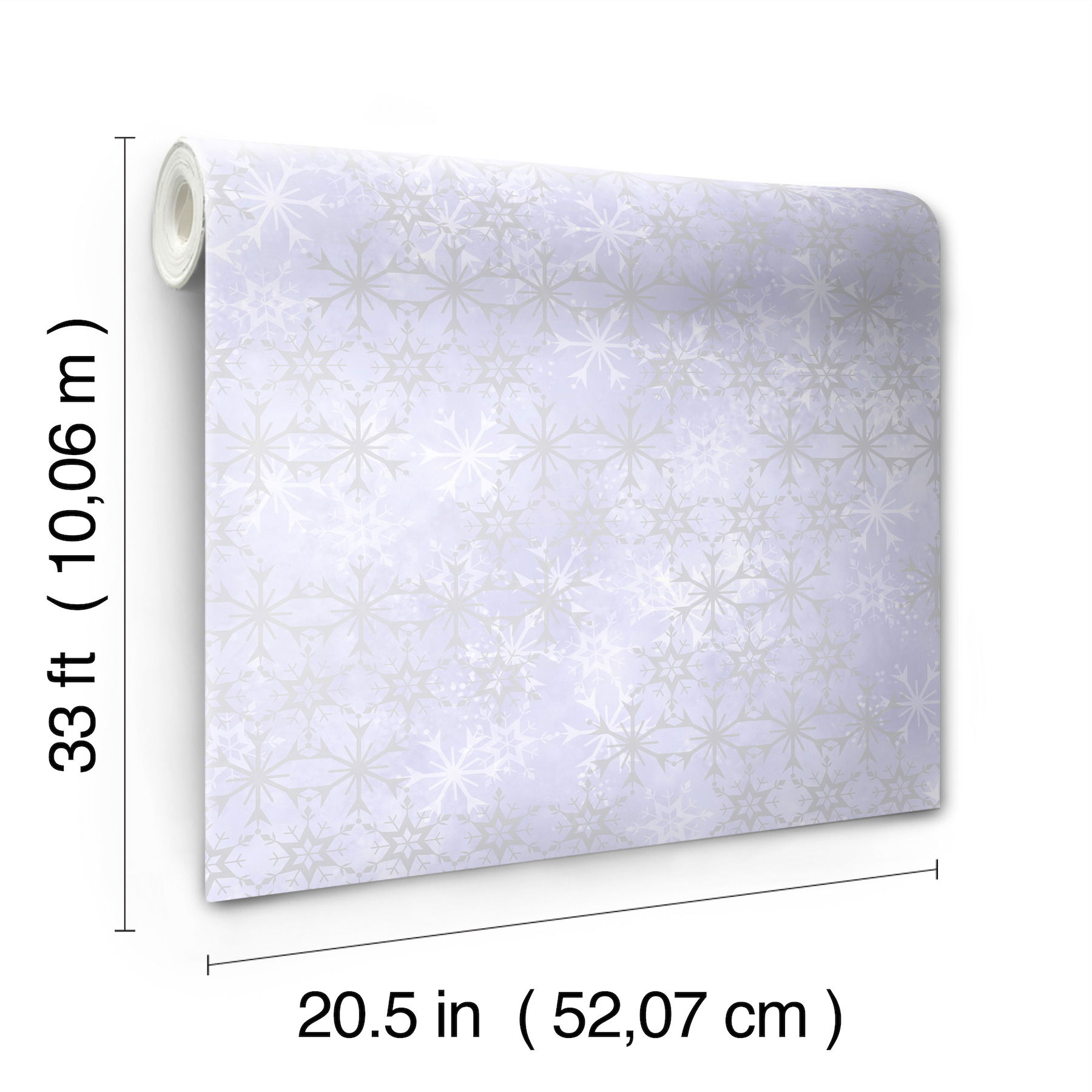 Disney Frozen 2 Snowflake Purple Wallpaper, by York Wall, 33' length x 1'8.5" width x 0.02" depth View 6