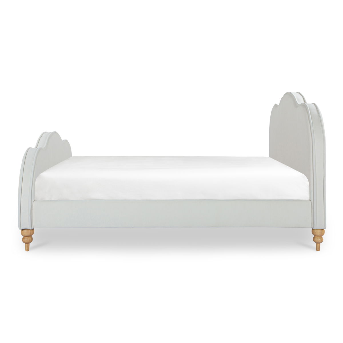 Jacqueline Queen Bed Cream, by Moe's Home, 65" width x 49.6" height x 89.8" depth View 3