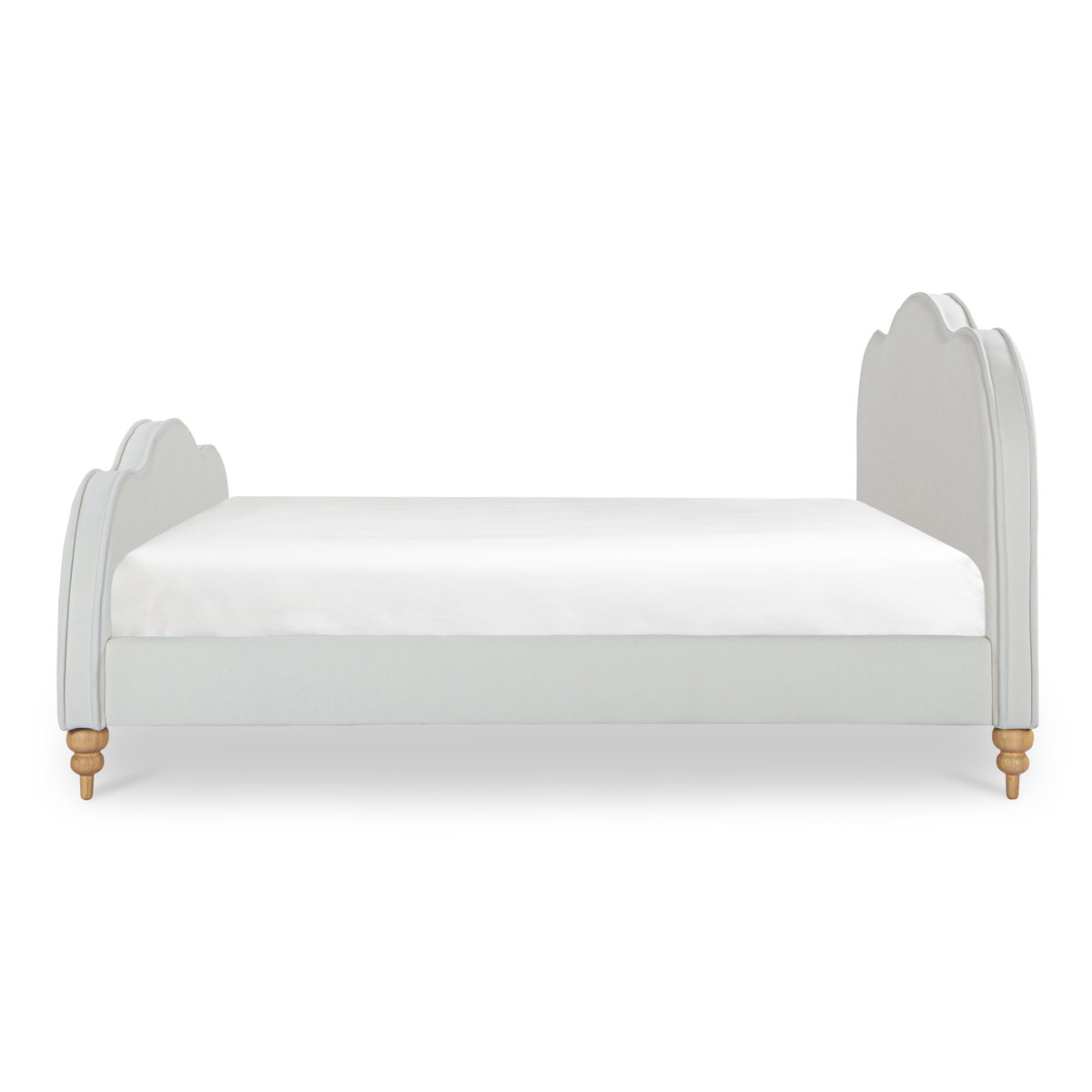 Jacqueline Queen Bed Cream, by Moe's Home, 65" width x 49.6" height x 89.8" depth View 3