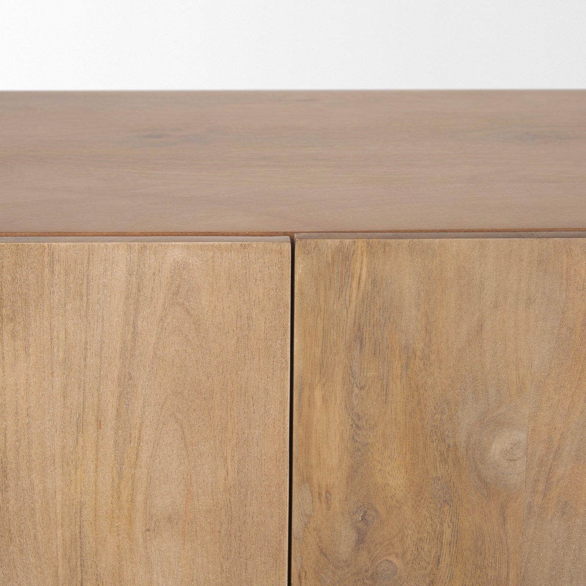 Beth Light Brown Wood with 3 Doors Sideboard, Sideboards & Buffet by Mercana, 74.5" length x 20" width x 32.75" height View 11