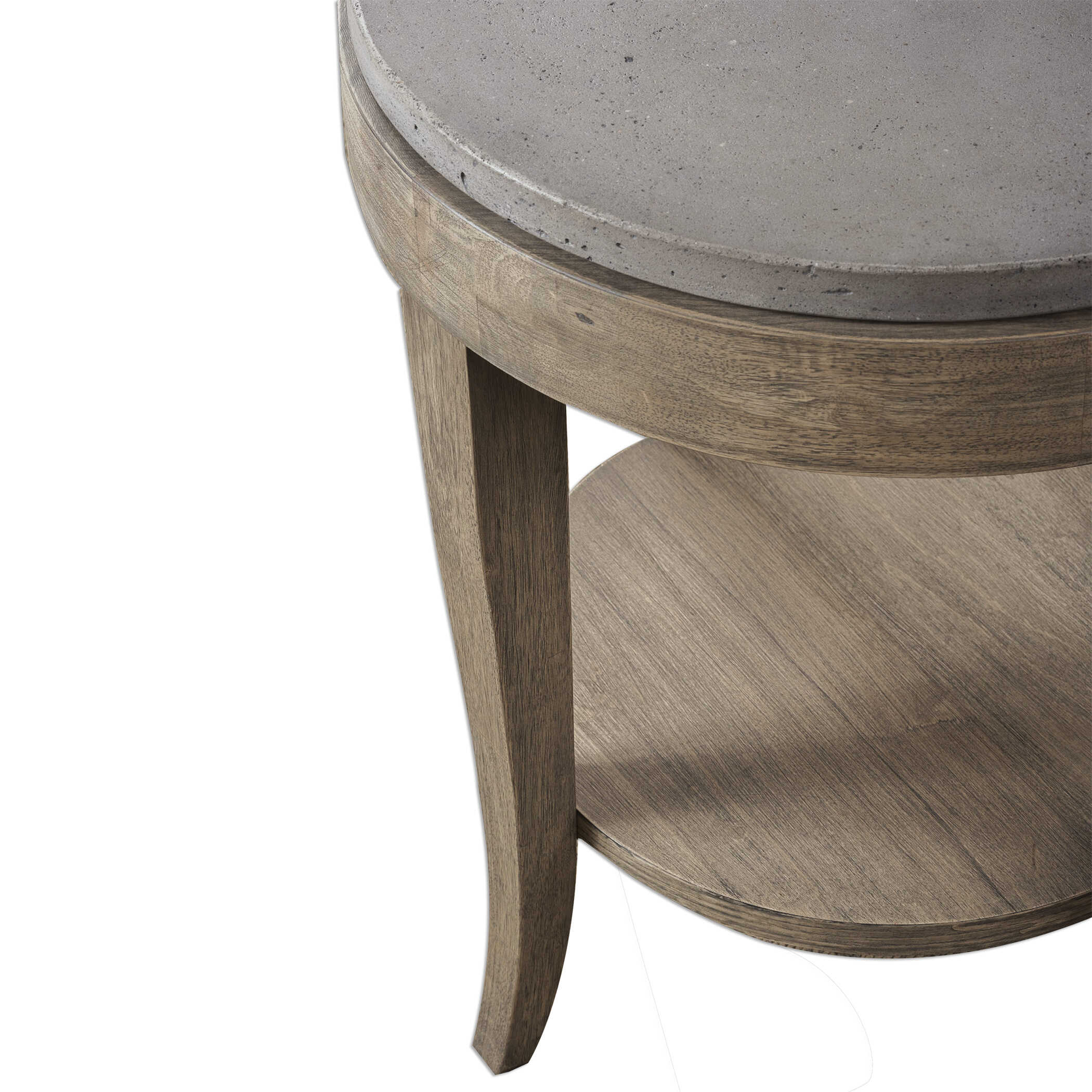 Deka Round Side Table, Furniture by Uttermost, 24" width x 28.5" height x 24" depth View 5