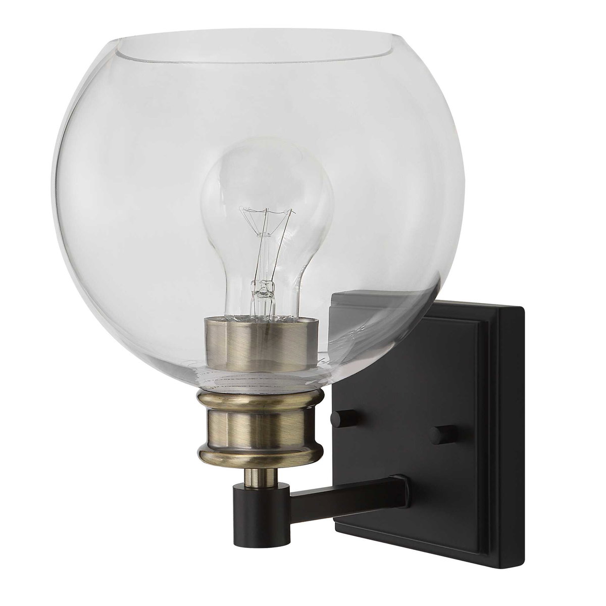 Kent Edison 1 Light Sconce, by Uttermost, 7" width x 9.25" height x 7.5" depth View 5