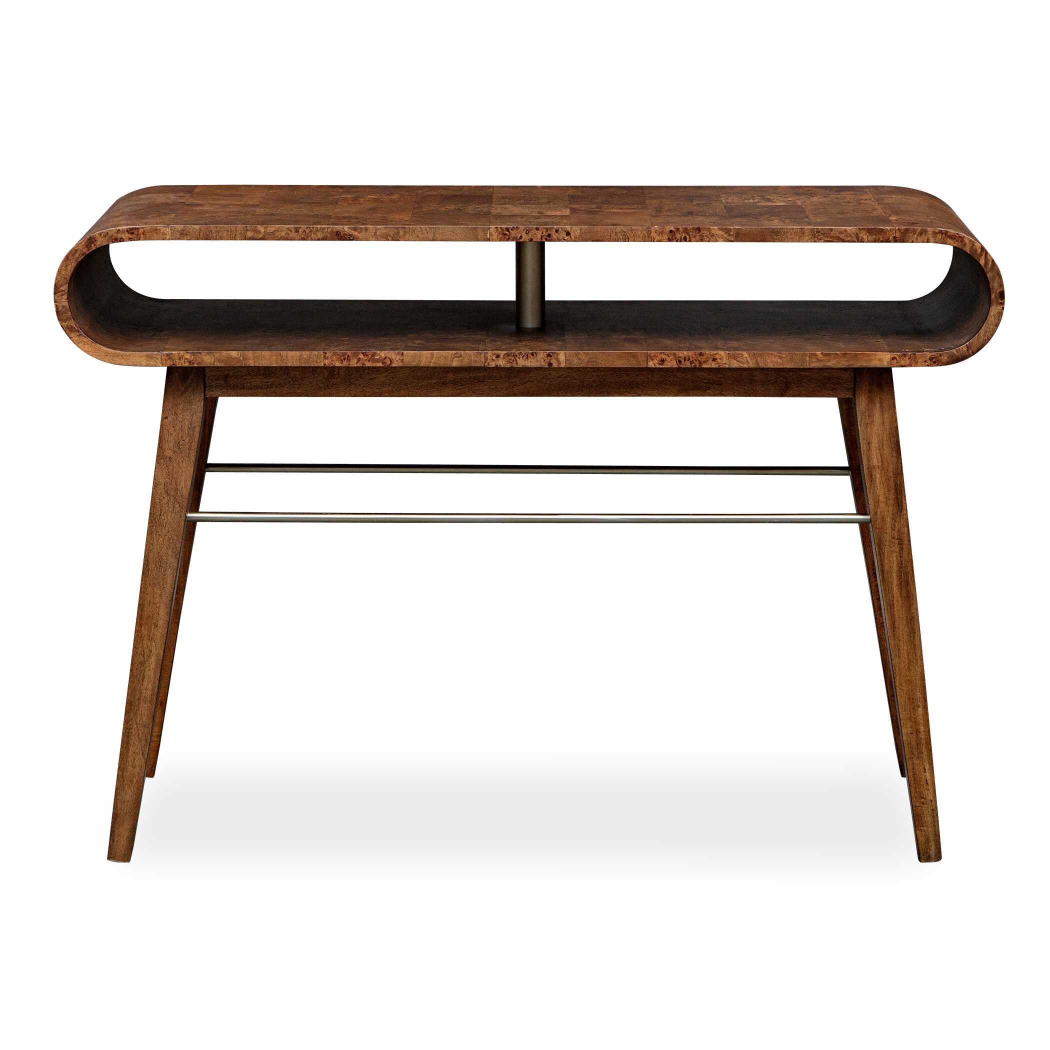 Ledger Mid-Century Console Table, Furniture by Uttermost, 46" width x 32" height x 16" depth View 1