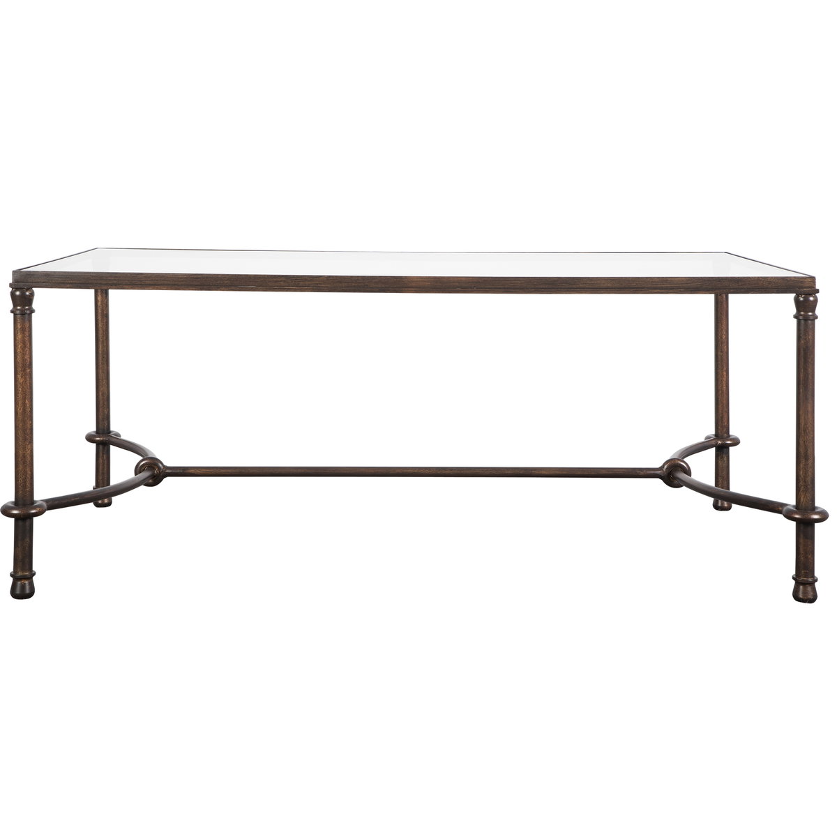 Warring Iron Coffee Table, by Uttermost, 48" width x 20" height x 28" depth View 1